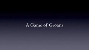 An excerpt from "A Game of Groans: A Sonnet of Slush and Soot" by George R.R. Washington