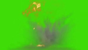 Взрыв на хромакей-(на зелёном фоне)