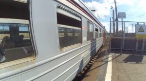 Электропоезд ЭД4М-0181 станция Нара 8.08.2016