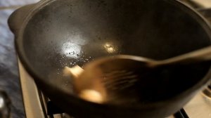Жареная шурпа в казане, узбекская каурма