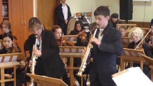 И.С. Бах Концерт для двух скрипок с оркестром d-moll (в переложении для двух саксофонов) I часть