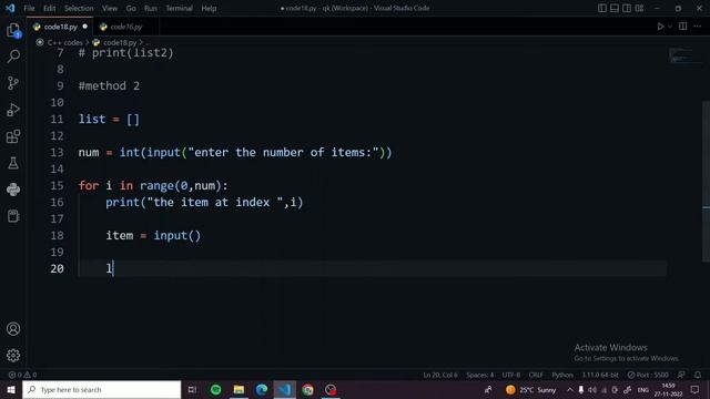 How to take List and & Dictionary input from the user | python tutorials