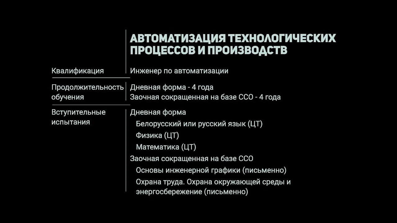 Урфу автоматизация технологических процессов