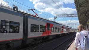 Обкатка Электропоезда ЭС2Г-136 Ласточка станция МЦК Бульвар Рокоссовского