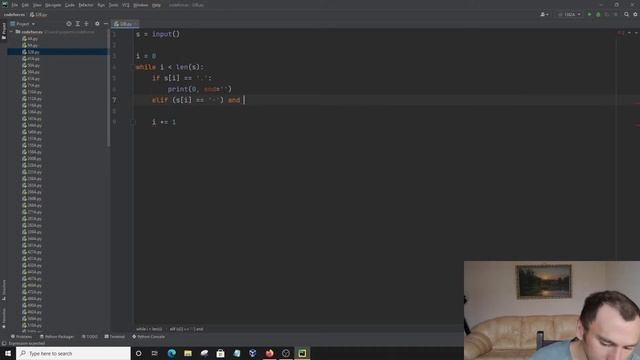 Решение задачи «32B. Азбука Борзе» с сайта codeforces.com на python