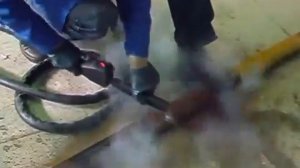 Очистка ржавчины с помощью парогенератора