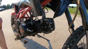 Питбайк за 10к. Первый выезд и свап мотора.