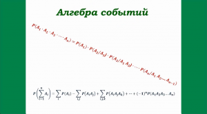 Алгебра событий.