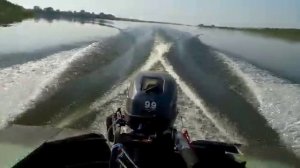 МКМ ,Тюменка, двое в лодке