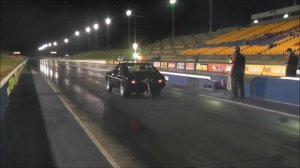 BLK40T Twin Turbo E85 240ci 1UZ V8 Ford Capri Race 4 Real 14/11/2012 Sydney Dragway