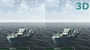 PT Boats  3D video 1 SBS VR box google cardboard