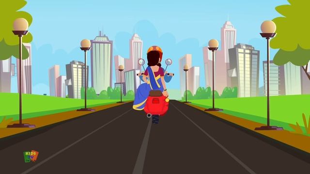 स्कूटर गीत | Scooter Song | Hindi Nursery Rhymes for Kids | Chal Kabbadi | Uppar Pankha Chalta Hai смотреть онлайн