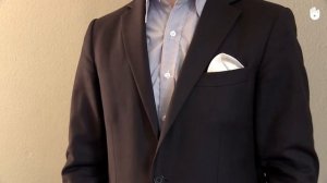 Как сложить нагрудный платок в форме облака