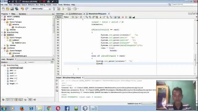 Membuat Program Java Bubble Sort, Binary Searching, dan Quick Sort смотреть онлайн