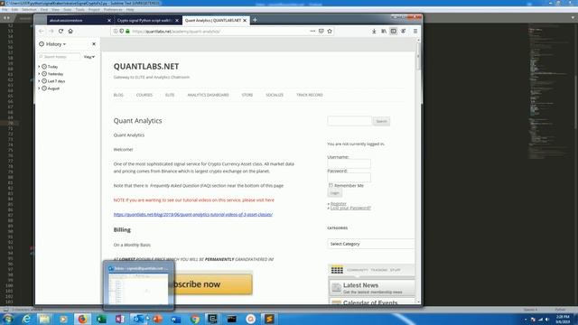 Python sourcecode walkthrough of received crypto forex signals with Metatrader 4 EA setup