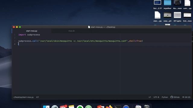 How to Start/Stop Mosquitto (MQTT Broker) on mac using python script смотреть онлайн
