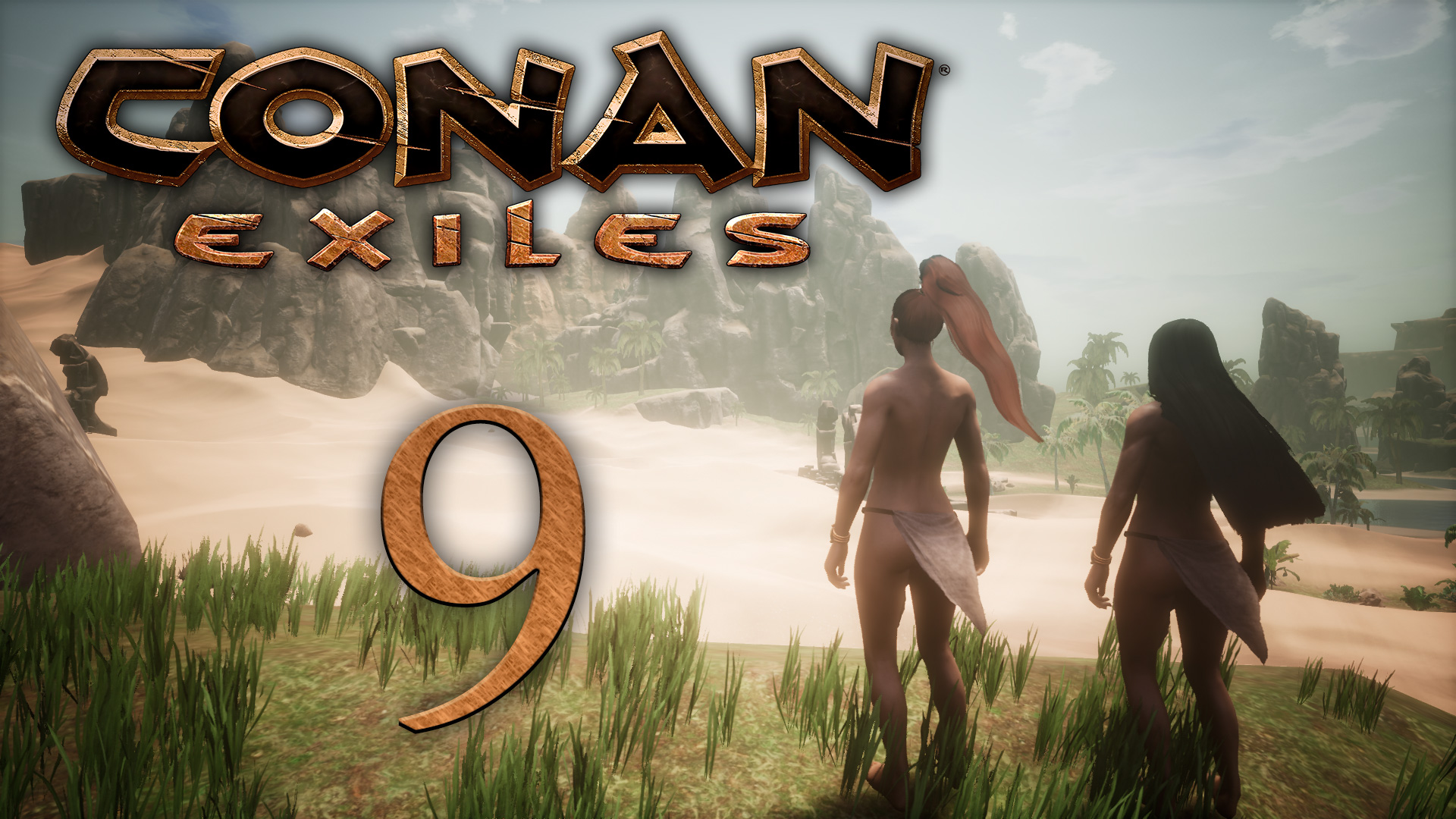 Conan Exiles - Носорог, мясо, ням-ням! - Прохождение игры на русском [#9] | PC (2018 г.)