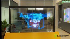 Прозрачные сенсорные OLED-дисплеи 55" в составе прозрачной видеостены конфигурации 2*2 110"