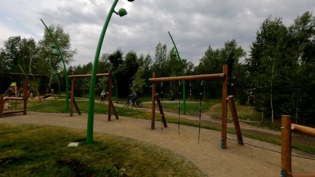 Детская площадка на острове Татышев г Красноярск июль 2022г