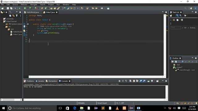 Vid#4 Variables || DataTypes|| Creating variable || String char int double boolean|| Java Urdu Hind