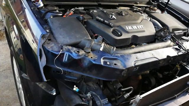 Radiator removal on 2008 Saturn Aura Xr, 3.6 engine. смотреть онлайн