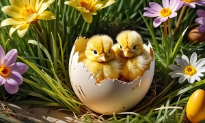 Всем Светлой Пасхи!🐣🐥🐤🌷🌷🌷