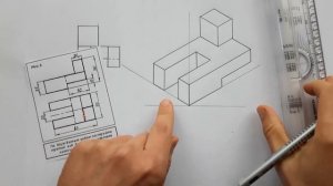 Построение вида слева фигуры и ее двух изометрических проекций. Развитие пространственного мышления