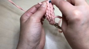 Плотный ремешок на карабине для сумки из ленточной пряжи крючком