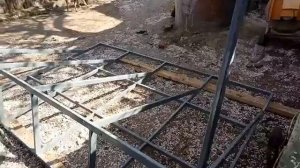 козырек из квадратной трубы