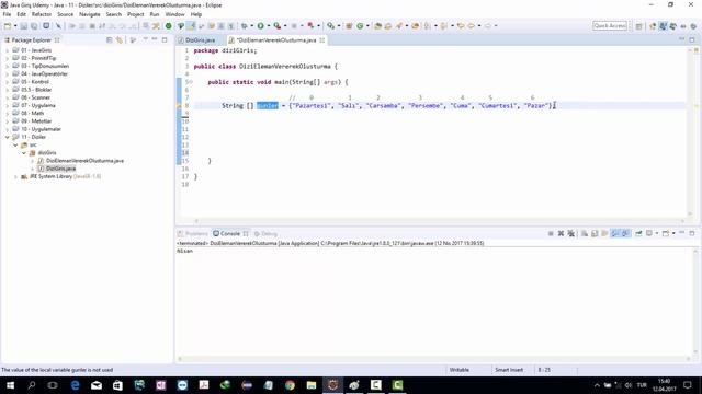 Java Dersleri 34 - Dizi başlangıç değer verme смотреть онлайн