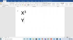 MS Word  - SUBSCRIPT AND SUPERSCRIPT