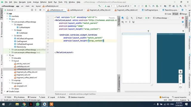 PART 1 Coffee Ordering App | University Project | Android | Java | MVVM - смотреть онлайн