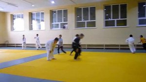 Разминка юных дзюдоистов