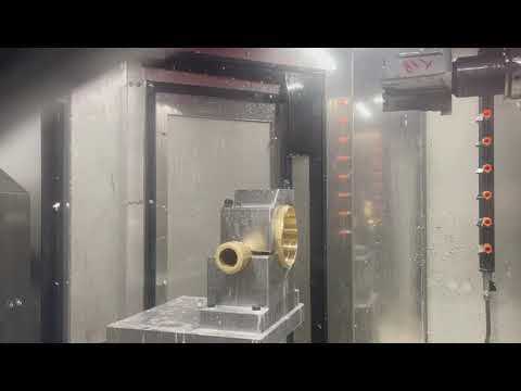 Обработка корпуса латунного счетчика на Мультицентре куб 500 смотреть онлайн