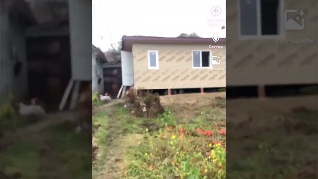 Каркасный дом за 2 минуты ! Монтируем самодельный  экономный фасад из экологически чистых материало смотреть онлайн