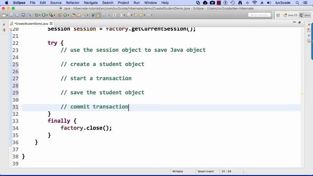 Hibernate Tutorial #14 - Save a Java Object - Part 2 смотреть онлайн