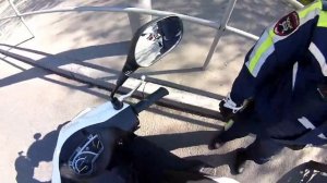 50 CC скутер и мотобат. Первая остановка.