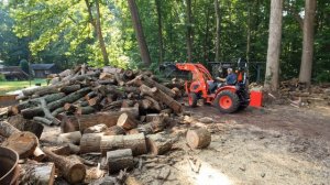 Stihl 500I Visits The Woodyard! #firewood #chainsaw