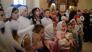 08 января 2016 колядки   Храм новомучеников и исповедников Белгородских г Строитель
