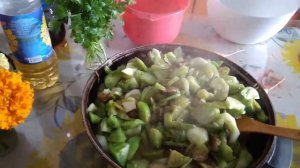 #Рагу овощное# зелёные томаты#