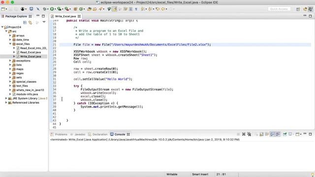 00100 Interview Question Write Excel Using POI смотреть онлайн
