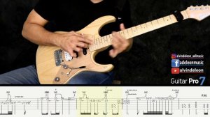 SECOND WIND | PAIN IN MY HEART SOLO with GUITAR PRO 7 TABS and BACKING TRACK | ALVIN DE LEON (2020)