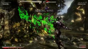 Mortal Kombat X - Triborg (Smoke) Vs Predator (Very Hard)