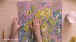 Что стало с картиной чрез 17 лет?  Акрил.