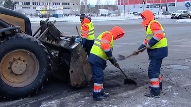 На проспекте Авиаторов в Ярославле начался ямочный ремонт смотреть онлайн