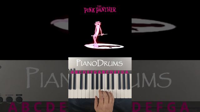 Pink Panther (Easy Piano)  #music #coverpiano #shortpiano  #beginnerpiano