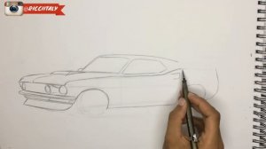 Como Dibujar un Ford Mustang del 69