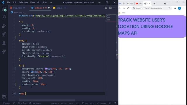 How to Track your Website User's Location ?️? With Google Maps Javascript API