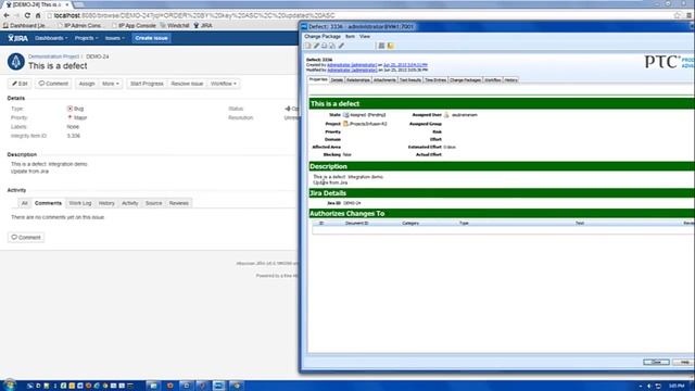 Integrity to Jira Integration Demonstration смотреть онлайн