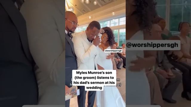 (Myles Munroe Jr) Plays His Late Father's Sermon At His Wedding!!!